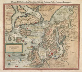 Mapa Islandu kolem roku 1588